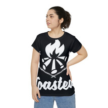 Chic Women&#39;s All-Over-Print T-Shirt: &#39;Let&#39;s Get Toasted&#39; Campfire Print - £31.28 GBP+