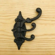 Cast Iron SWIVEL Coat Hook Hat Hooks Rack Hall Tree Restoration Antique ... - £10.21 GBP