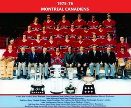 Montreal Canadiens 1975-76 8X10 Team Photo Hockey Nhl Picture Stanley Cup Champs - £3.98 GBP