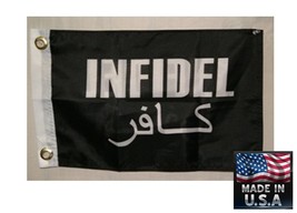 12x18 Infidel Free From Tyranny And Oppression 2-SIDED Super-Poly Flag*Usa Made - £9.47 GBP