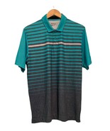 Nike Golf Polo Tour Performance Dri Fit Mens Small Short Sleeve Teal Gra... - $297.12 MXN