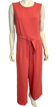 NWT London Times Coral Sleeveless Long Pant Jumpsuit Size 10 - $28.49