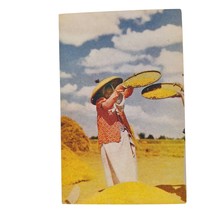 Postcard Native Women Winnowing Rice Luzon Phillippines Chrome Unposted - £5.40 GBP