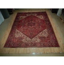 10x13 Authentic Hand Knotted Semi-Antique Wool Rug Red B-73158 * - £1,577.77 GBP
