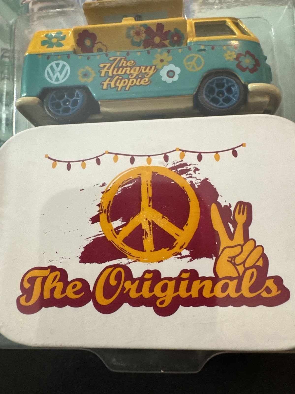 Majorette Volkswagen T1 Van The Hungry Hippie 1962 Green Yellow Diecast Item image 3