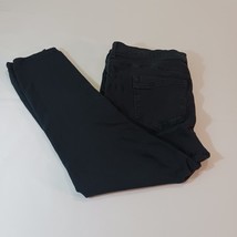 Express Jeans Mid Rise RN#55285 Black Cotton Blend Leggings Jeans Sz 18S... - $11.77
