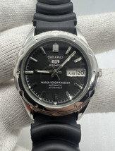 Seiko 5 Sports Automatic 100M Day-Date Wrist Watch. 7S36-0190 - £35.50 GBP