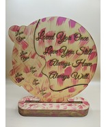 Handmade Wooden Plaque &quot;Loved You Once....&quot; Customizable Saying. - $13.75