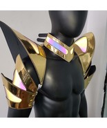 Burning Man Holographic Gold Edge Reflective Armor,Rave Festival Armor O... - $80.00