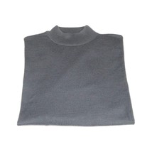 Men PRINCELY Soft Comfortable Merinos Wool Sweater Knits Mock 1011-00 Steel Gray image 4