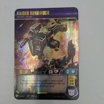 Transformers TCG Card Game Raider Runamuck Foil Promo Card - £2.11 GBP