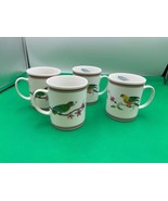Set of 4 Lynn Chase China PARROTS OF PARADISE Mugs - $298.82 CAD