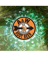 A&amp;W Root Beer retro Snowflake Color Blinks Lit Holiday Christmas Tree Or... - £12.82 GBP