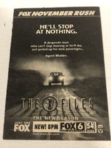 X-Files Tv Guide Vintage Print Ad David Duchovny Gillian Anderson TPA18 - $5.19