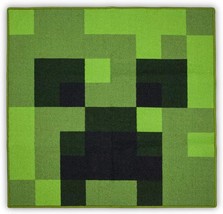 Minecraft Area Rug | Creeper Minecraft Decorations | Minecraft Rug Features - £44.04 GBP