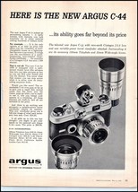 1957 Argus C-44 Camera PRINT AD &quot;Here Is The New Argus C-44&quot; BX4 - $86.97 MXN