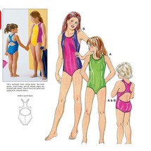 Kwik Sew Sewing Pattern 2790 Swimsuit Bathing Suit Girls Size 8-14 - $7.19