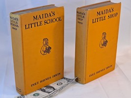 Lot of 2 Maida books 1938 (Little Shop &amp; Little School) by Inez Haynes Irwin - £34.45 GBP