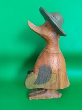 Timeless Beauty Exclusive RARE Handmade Wooden Duck Teakwood 23cm Height - £96.73 GBP