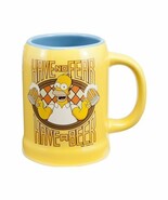 Vandor 67061 The Simpsons 20 oz Ceramic Stein, Yellow - $40.73 CAD