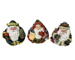 3 Round Possible Dreams 1995 German Santa 4&quot; Figurine Seasonal Holiday D... - $29.99