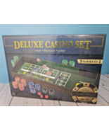 Game Gallery Deluxe Casino Set - Craps, Blackjack, Poker Brand New Sealed! - $24.75