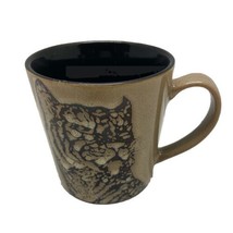 Cheetah and Flowers large Coffee Mug Cup 20 Oz Glazed Ceramic - £8.57 GBP