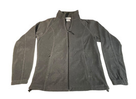 Columbia Women’s Polar Fleece Full-Zip Jacket ~ Size Medium Dark Gray RN #69724 - £12.54 GBP