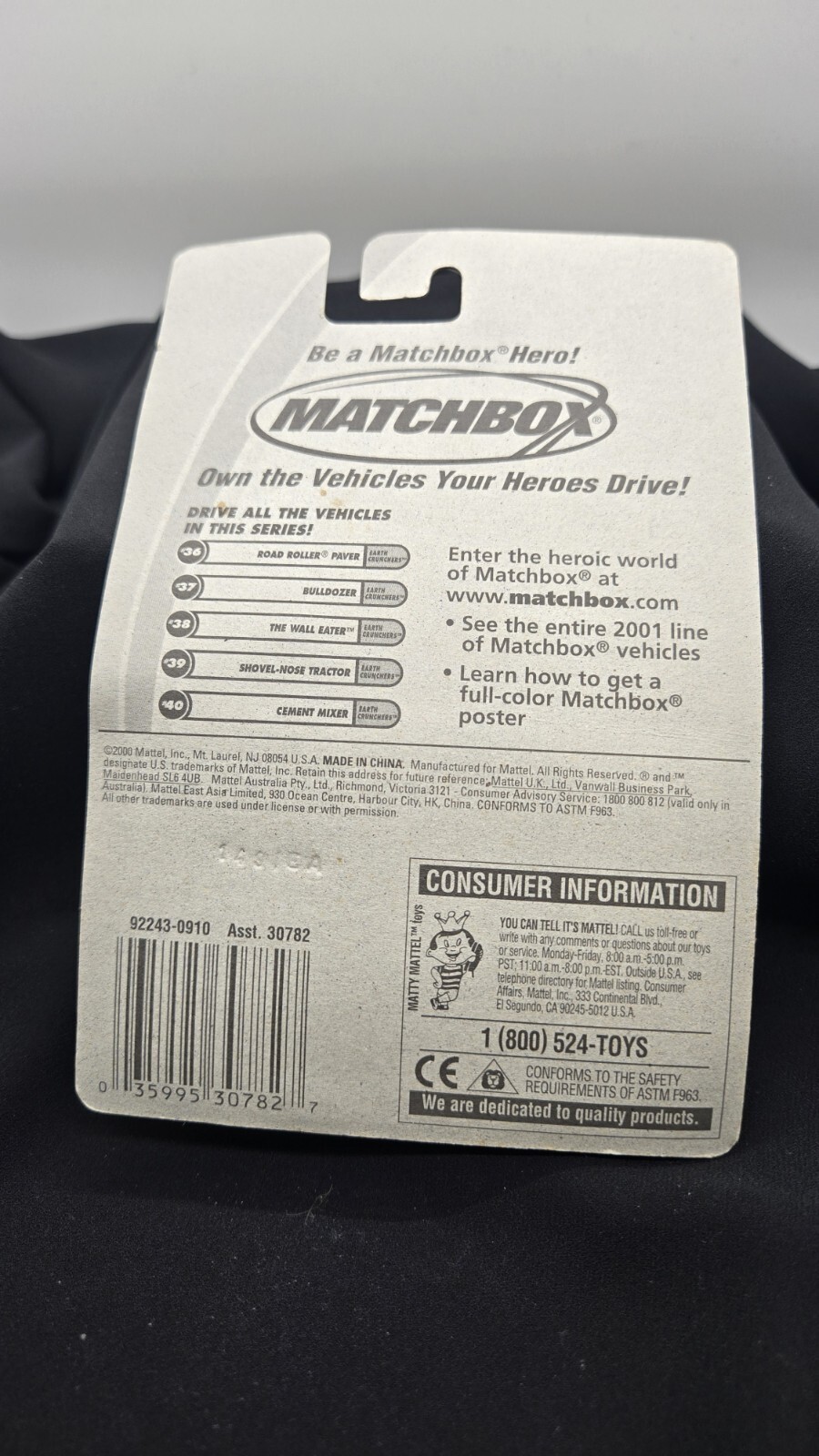 Matchbox Earth Crunchers (2000) Red Bulldozer Construction Toy #37/75 New Item image 2