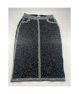 Milano Pencil Skirt Womens Medium Black White Midi Career Workwear Stret... - $355.38 MXN
