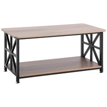 VEVOR 40&quot; Farmhouse Coffee Table, Rectangle Coffee Table with Open Stora... - $2,661.88 MXN