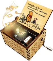 Wooden Music Box - the Pooh Saying Music Box, Gift for Friend, Cousins, BFF, New - £19.90 GBP