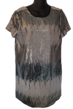 Show Me Your Mumu Mini Dress Tallulah Silver Sequin  Womens Small Swifti... - $39.99