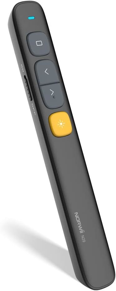 The Norwii N29 Wireless Presenter Has A 300 Ft Long Range, 2 Point, Cust... - $41.97