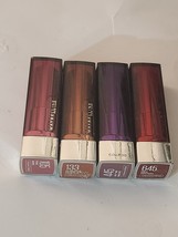 Assorted Mixed Lot of 4 Maybelline New York Color Sensational Lipsticks - $13.86