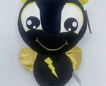Sparky3 Plush Color Bug Big 9&quot; Stuffed Toy Rare Sparky Black Lightening ... - $19.99