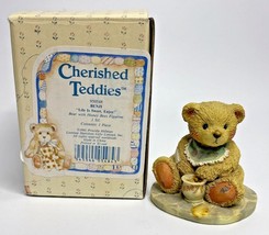 Cherished Teddies Benji &quot;Life Is Sweet, Enjoy&quot; Figurine U100 - £7.85 GBP