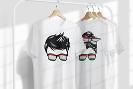 Hungarian Couple&#39;s T-shirt for Him and Her - Celebrate Your Heritage! - $13.29+