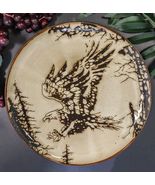 Pack Of 2 Rustic Western Patriotic Swooping Bald Eagle Round Dinner Plat... - $618.77 MXN