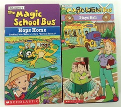 Lot of 2 The Magic School Bus VHS Cassette Tapes - Plays Ball - Hops Home - $14.50