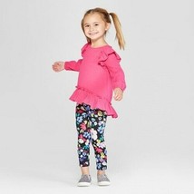 Toddler Girls&#39; Tunic Top &amp; Bottom Set Genuine Kids from OshKosh Pink Size 3T NWT - £15.97 GBP