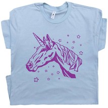 Unicorn T Shirt Vintage Unicorn Shirt Cool Retro Magical Graphic Tee Wei... - £15.16 GBP