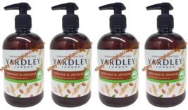 Lot 4 - 14 Oz Each Yardley Oatmeal And Almond Liquid Hand Soap Bottles - £28.23 GBP