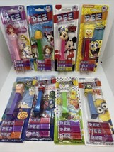 Lot Of 8 NEW Pez Dispensers Disney Minnie SpongeBob Ferb SpiderMan Despicable Me - £34.91 GBP