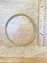 Old Metal Clock Dial Pan Trim Ring (4.72 Inch Dia, 4.35 Inner Dia)  (K9850) - $12.99