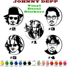 Johnny Depp Sticker Vinyl Decal Car Window Wall Pirate of Caribbean Jack Sparrow - £5.77 GBP+