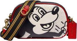 Coach Disney Mickey Mouse X Keith Haring Badge Camera Crossbody ~NWT~ C1142 - £158.45 GBP