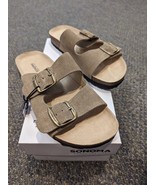 Sonoma Goods For Life Women&#39;s Artwork Double Buckle Slide Sandals Size 8... - £27.43 GBP
