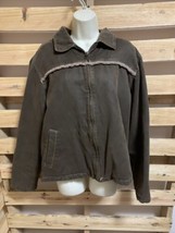 Industrial Exchange Lined Winter Jacket  Brown Men’s Size M Coat Rugged KG JD - £15.92 GBP
