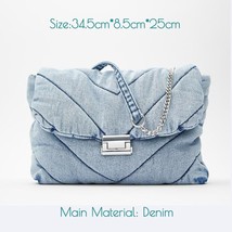 Designer Blue Denim Women Shoulder Bags 2022 Brand Women&#39;s Handbags Female Chain - £39.95 GBP